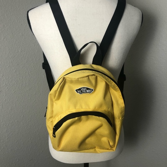 vans mini backpack yellow